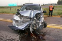 VIOLENTO CHOQUE CONTRA COLUMNA DE ALUMBRADO PÚBLICO