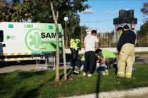 CHOQUE ENTRE AUTO Y MOTO EN AV. ALEM