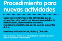 EN LOBOS SE HABILITAN NUEVAS ACTIVIDADES