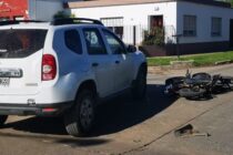 CHOQUE ENTRE UNA MOTO Y UNA CAMIONETA
