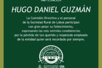 COMUNICADO DE LA SOCIEDAD RURAL DE LOBOS