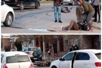 CHOCAN UNA MOTO Y UN AUTO