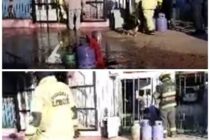 FUERON SOLICITADO LOS BOMBEROS PARA SOFOCAR UN INCENDIO EN UN COMERCIO EN EMPALME