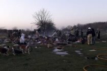 FUEGO EN UN DEPÓSITO DE BASURA