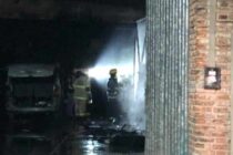INCENDIO EN UN GALPÓN EN INMEDIACIONES DEL PARQUE MUNICIPAL