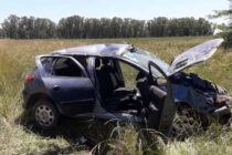 ESPECTACULAR VUELCO EN EL CAMINO DE TIERRA A BARRIENTOS