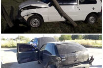 COLISIÓN DE DOS AUTOMÓVILES, DOS PERSONAS RESULTARON HERIDAS