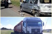 ACCIDENTE EN RUTA 205 Y ACCESO A ESTACIÓN DE SERVICIO