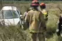 DESPISTE Y VUELCO EN EL CAMINO A BARRIENTOS