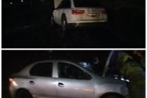 CHOCARON DOS AUTOS EN 205 E YRIGOYEN, DOS LESIONADOS