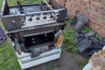 INCENDIO EN UNA COCINA DENTRO DE UNA VIVIENDA