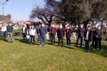 PRESENTARON LA LISTA DE LA UCR LOBENSE EN LA PLAZA MARTIN FIERRO DE EMPALME