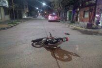 CHOQUE DE UNA CAMIONETA Y UNA MOTO CON LESIONADO LEVE