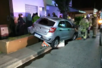EN LA MADRUGADA, UN AUTO CHOCO CONTRA UN ARBOL