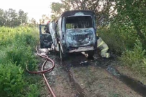 INCENDIO TOTAL DE UN UTILITARIO