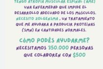 LOBOS SE MOVILIZA POR LOLO, PEQUEÑO CORDOBES QUE NECESITA UNA MEDICINA MUY COSTOSA