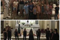 ANDREA AVAGNINA Y SUS ALUMNOS INAUGURARON LA MUESTRA EN EL TEMPLO, Y DEBUTO EL CORO FEMENINO