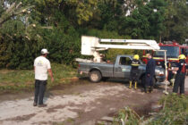 TORMENTA CON FUERTE VIENTO PROVOCO DESTROZOS EN LAGUNA Y SALVADOR MARIA