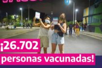 110 VACUNADOS EN LOBOS EN LA NOCHE DE LAS VACUNAS