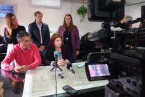 PATRICIA BULLRICH OTRA VEZ EN LOBOS, REUNION CON EL INTENDENTE Y VISITA AL CENTRO DE MONITOREO