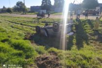 VOLCO UN VEHICULO EN LA RUTA 205, NO HUBO LESIONES GRAVES