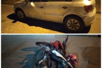 CHOQUE DE MOTO Y AUTO CON UNA LESIONADA