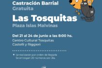 CASTRACION GRATUITA EN LAS TOSQUITAS DEL 21 AL 24 DE JUNIO