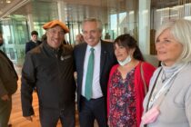 PATRICIO WALSH SALUDO AL PRESIDENTE FERNANDEZ EN UN EVENTO DE AGRICULTURA FAMILIAR