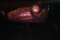 VUELCO EN LA 41 CON UN HOMBRE LESIONADO