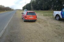 ROCE DE MOTO CON AUTO EN LA RUTA 41, SIN LESIONADOS