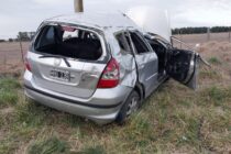 RUTA 41: SE DESPISTO Y VOLCO UN AUTO, DOS LESIONADOS