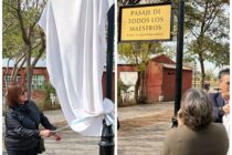 SE INAUGURO EL PASAJE DE LOS MAESTROS EN EL ACTO EVOCATIVO DEL 11 DE SEPTIEMBRE
