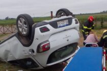 VUELCO DE UN AUTO EN LA RUTA 205, KILOMETRO 114