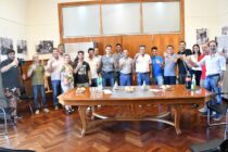 BRINDIS DE LAS AUTORIDADES CON LA PRENSA LOCAL