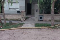 INCENDIO EN UNA CASA DETRAS DE LA VIVIENDA PRINCIPAL EN CALLE OLAVARRIETA