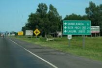 AUTO CON FAMILIA LOBENSE EMBISTIO UN TERNERO QUE SE CRUZO EN LA 205, LLEGANDO AL PEAJE