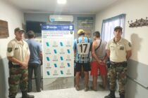 TRES SUJETOS DETENIDOS CUANDO ROBABAN CHAPAS DE UN GALPON DE POLLOS