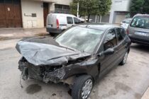 CHOQUE DE DOS AUTOS EN PERON Y DEL MARMOL, NO HUBO LESIONADOS