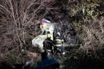 VUELCO DE UN AUTO EN LA RUTA 41, ALTURA DEL PUENTE DE LAS GARZAS. CINCO LESIONADOS