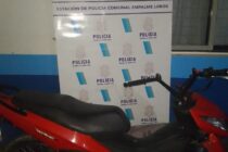 LA POLICIA DE EMPALME SECUESTRO UNA MOTO ROBADA EN ITUZAINGO