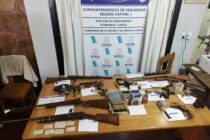 INFORMACION POLICIAL. ALLANAMIENTO EN PILA, INCAUTARON CANTIDAD DE ARMAS DE FUEGO
