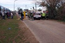 ACCIDENTE EN EL CRUCE FERROVIARIO DE ANGUEIRA Y GUEMES, CON UN LESIONADO