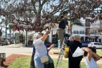 TAREA DEL ROTARY CLUB EN LA PLAZA 1810 POR EL DIA MUNDIAL DE LA LIMPIEZA
