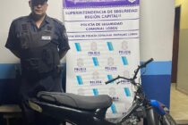 LA POLICIA DE EMPALME RECUPERO UNA MOTO ROBADA