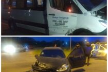 CHOQUE DE UN AUTO Y UNA COMBI, CON LESIONADOS LEVES