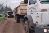 UNA MUJER CON LESIONES LEVES TRAS CHOQUE DE UN AUTO CON UN CAMION DE LA MUNICIPALIDAD