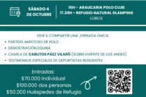 POLO SOLIDARIO MAÑANA SABADO 4 EN LA ARAUCARIA, ARGENTINA VS. URUGUAY