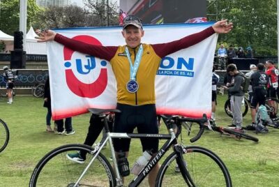 CARLOS SABBATINI SEGUNDO EN SU CATEGORIA EN EL GRAN FONDO ARGENTINA DE CICLISMO