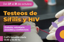 TESTEOS DE SÍFILIS Y HIV EN SALVADOR MARIA