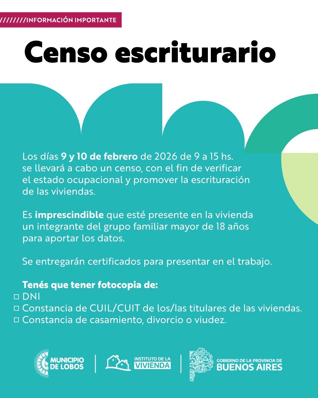 CENSO ESCRITURARIO EN EL BARRIO BLANCO DE EMPALME